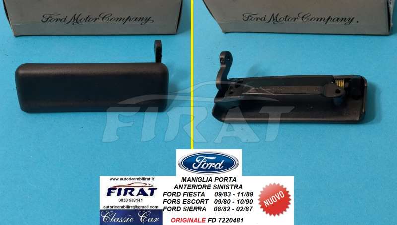 MANIGLIA PORTA FORD FIESTA 83-89 ESCORT 80-90 ANT.SX (7220481)